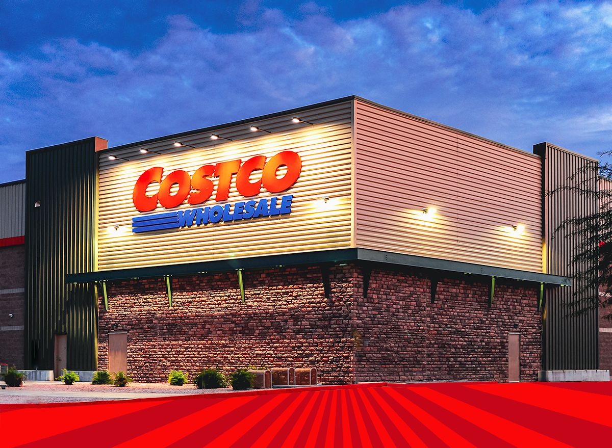 costco outside red background