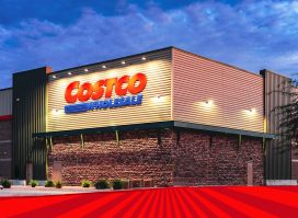 costco outside red background