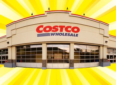 costco wholesale exterior yellow background