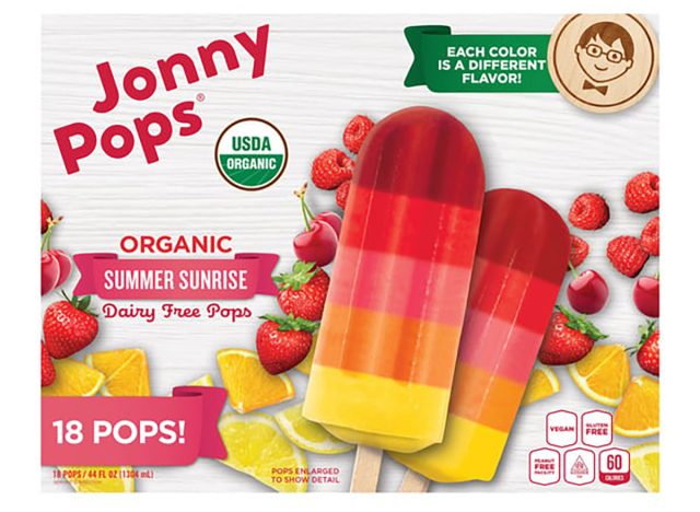 Jonny Pops Organic Summer Sunrise pops at Costco