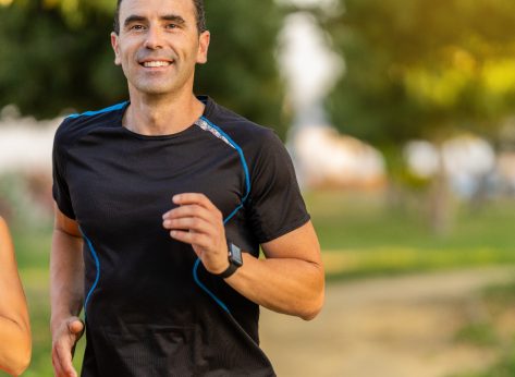 mature man running