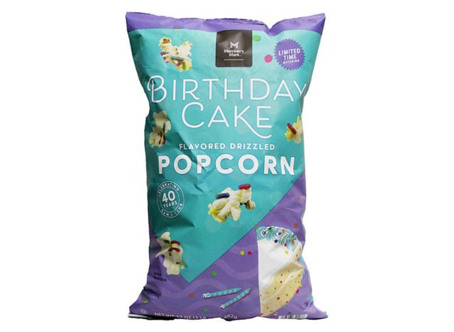 member's mark birthday cake flavored drizzled popcorn