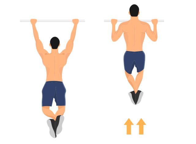 illustration of pull-ups exercise
