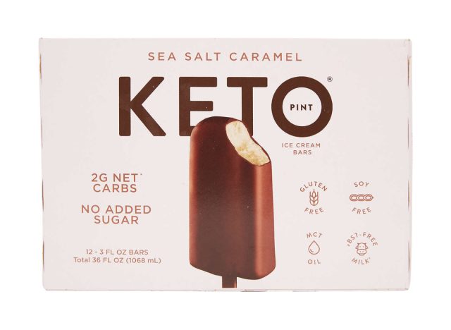 sea salt caramel keto pint ice cream bars