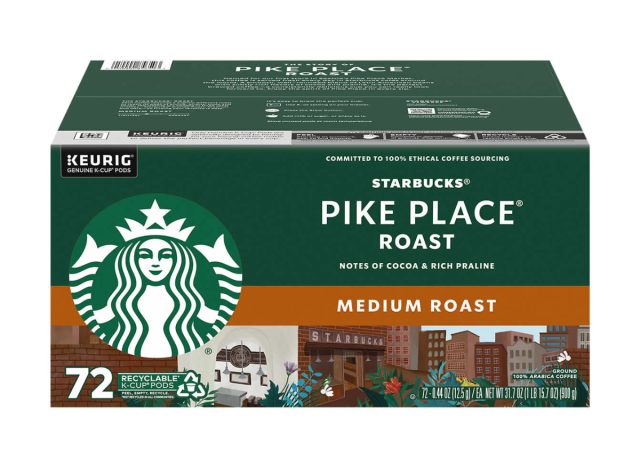 starbucks' pike place medium roast k-cups