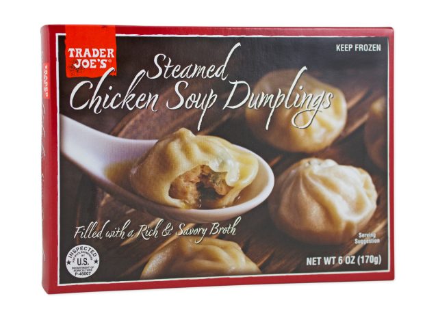 Trader Joe's Steamed Chicken Soup Dumplings (Pack of 8) - Frozen White  Chicken Meat Filled with a Rich and Savory Broth - Delicious Frozen Meal 