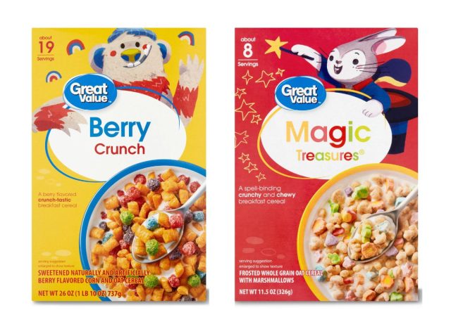 walmart great value cereals