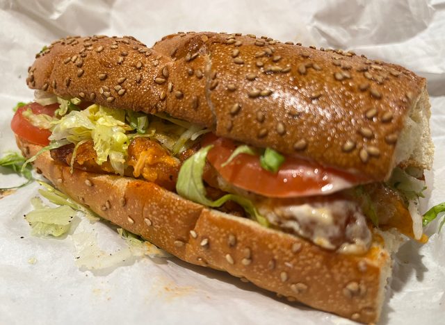 Buffalo chicken tender sub at Wegmans