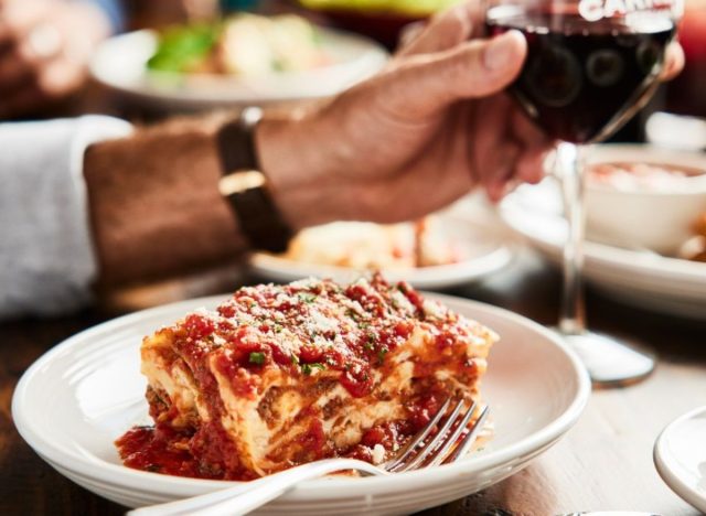 Carrabba's Italian Grill lasagna