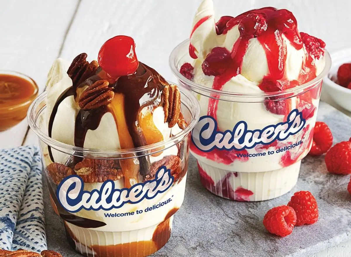 Culver’s sundaes