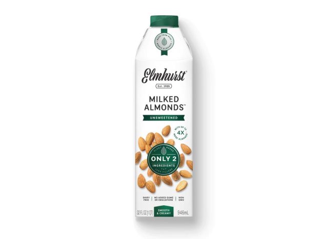 carton of almond milk