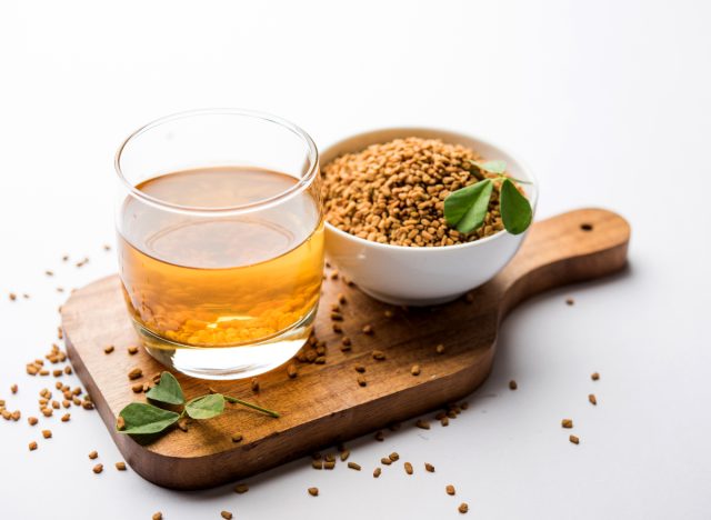 glass of Fenugreek Water