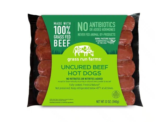 Grass Run Farms Uncured Beef Hot Dogs