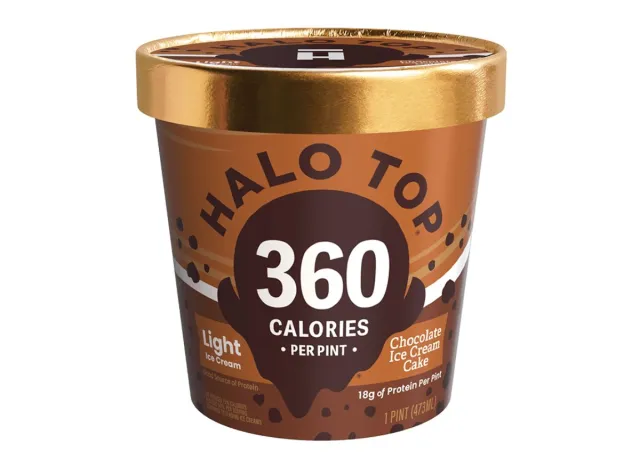 Halo Top Chocolate Ice Cream Cake dessert