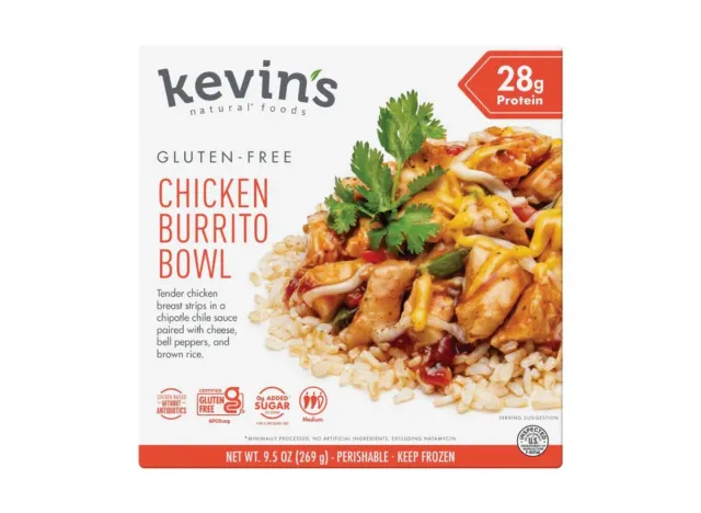 Kevin's Chicken Burrito Bowl frozen dinner