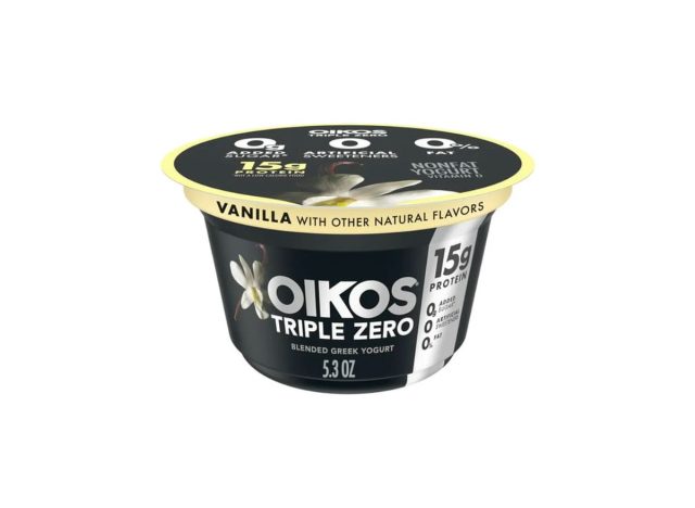 Oikos Triple Zero Vanilla Protein Nonfat Greek Yogurt Cup, 5.3 oz