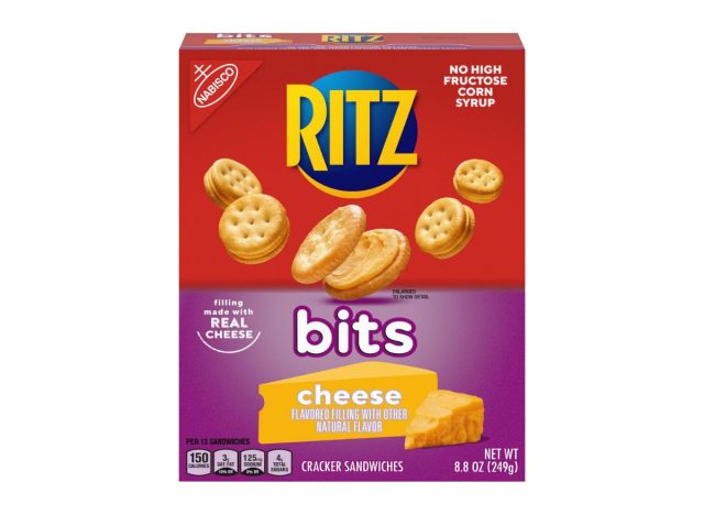 box of Ritz crackers on a white background