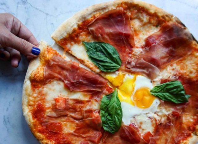 Serafina brunch pizza