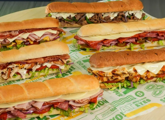 Subway sandwiches from expanded Subway Series menu