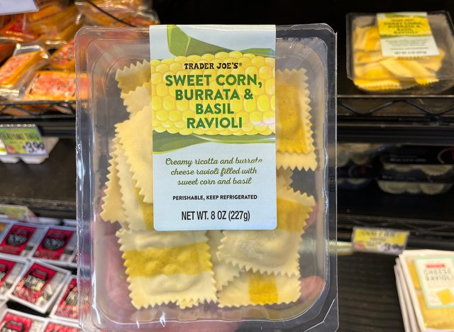 Trader Joe's Sweet Corn, Burrata & Basil Ravioli