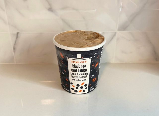 Trader Joe's Black Tea and Boba Coconut Non-Dairy Frozen Dessert