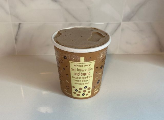 Trader Joe's Cold Brew Coffee and Boba Coconut Non-Dairy Frozen Dessert