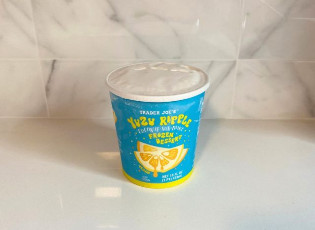 Trader Joe's Yuzu Ripple Coconut Non-Dairy Frozen Dessert