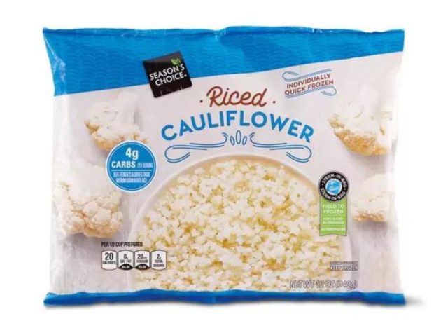 aldi Season's Choice Plain or Garlic Riced Cauliflower