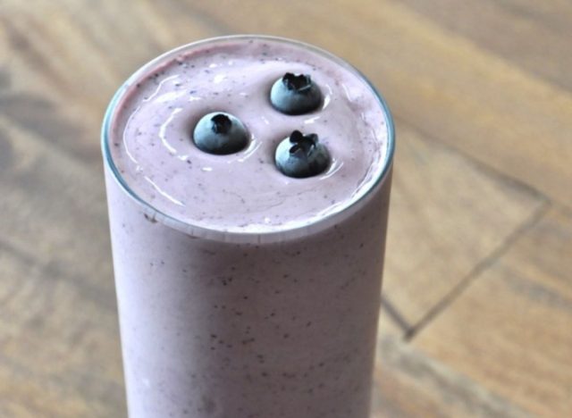 blueberry maple protein shake