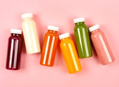 bottles of juices