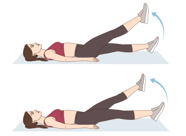 flutter kicks, lower-belly strength workout