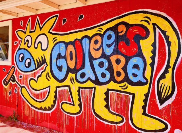 goldee's bbq wall