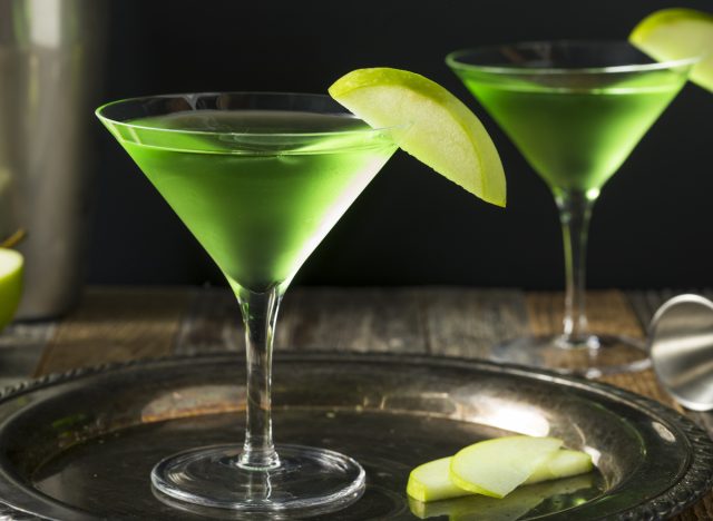 green apple martinis