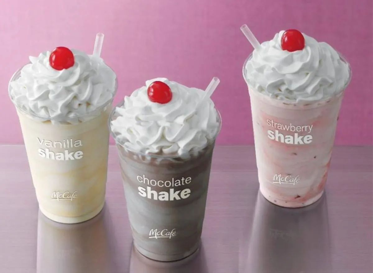 mcdonalds milkshakes