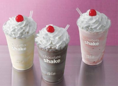 mcdonalds milkshakes