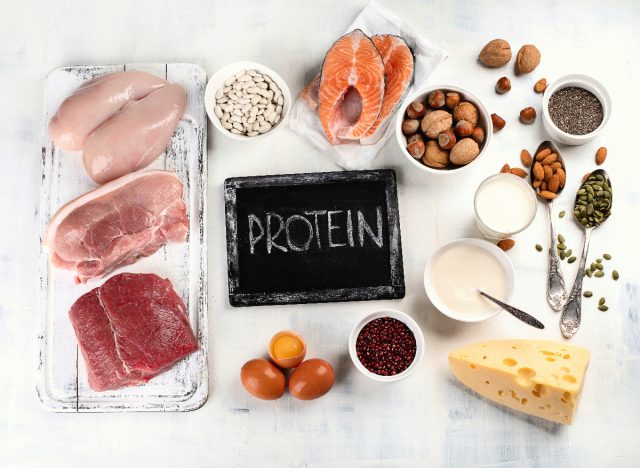 protein foods, high-protein diet, concept of weight loss mistakes