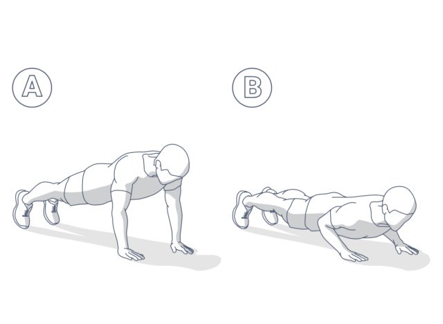 illustration of pushups