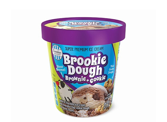 a pint of brookie dough ice cream.