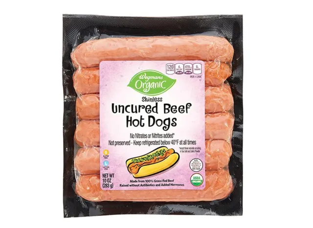 Wegmans Uncured Beef Hot Dogs