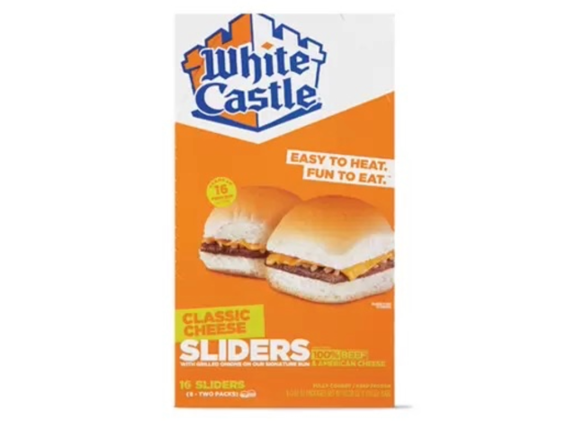 white castle cheeseburger sliders.