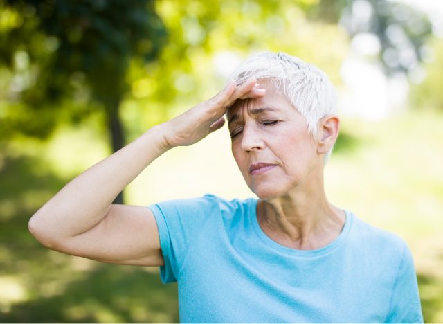 woman dealing with exhaustion during workout