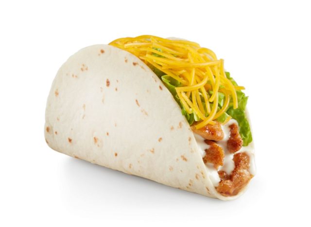 Del taco chicken taco