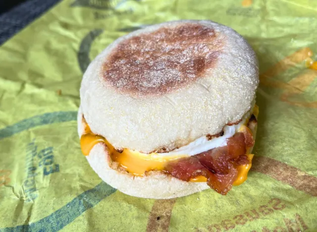 McDonalds bacon egg cheese mcmuffin
