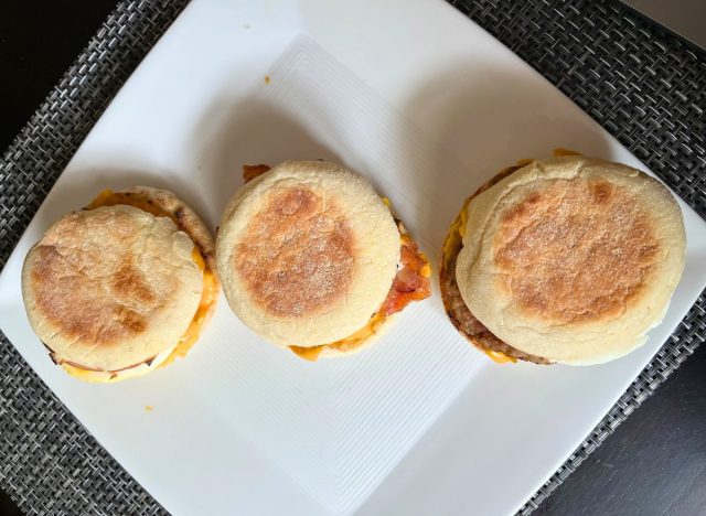 McDonald's mcmuffin breakfast sandwiches