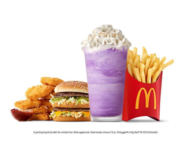 Mcdonalds Grimace meal big mac