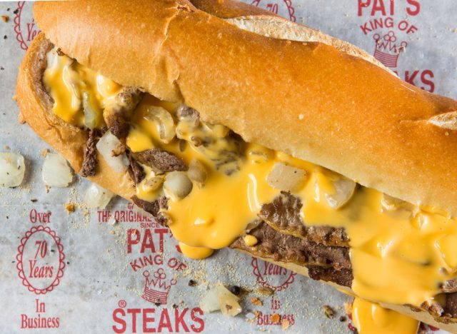 Pat's King of Steaks cheesesteak