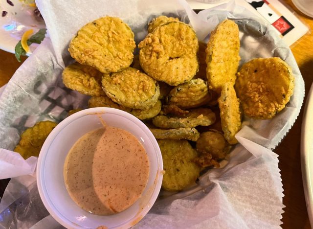 Fried pickles at the Texas Roadhouse