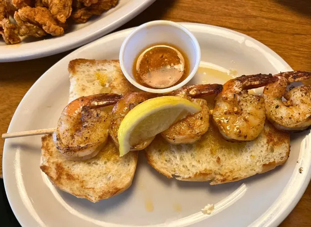 Texas Roadhouse grilled shrimp appetizer
