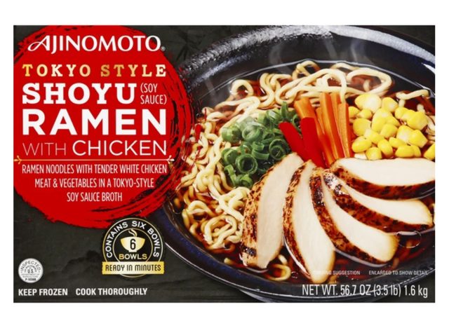 ajinomoto tokyo style shoyu ramen with chicken