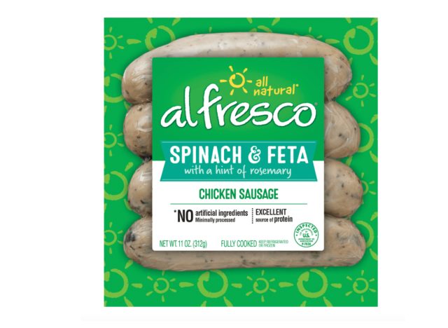 al fresco spinach feta chicken sausage